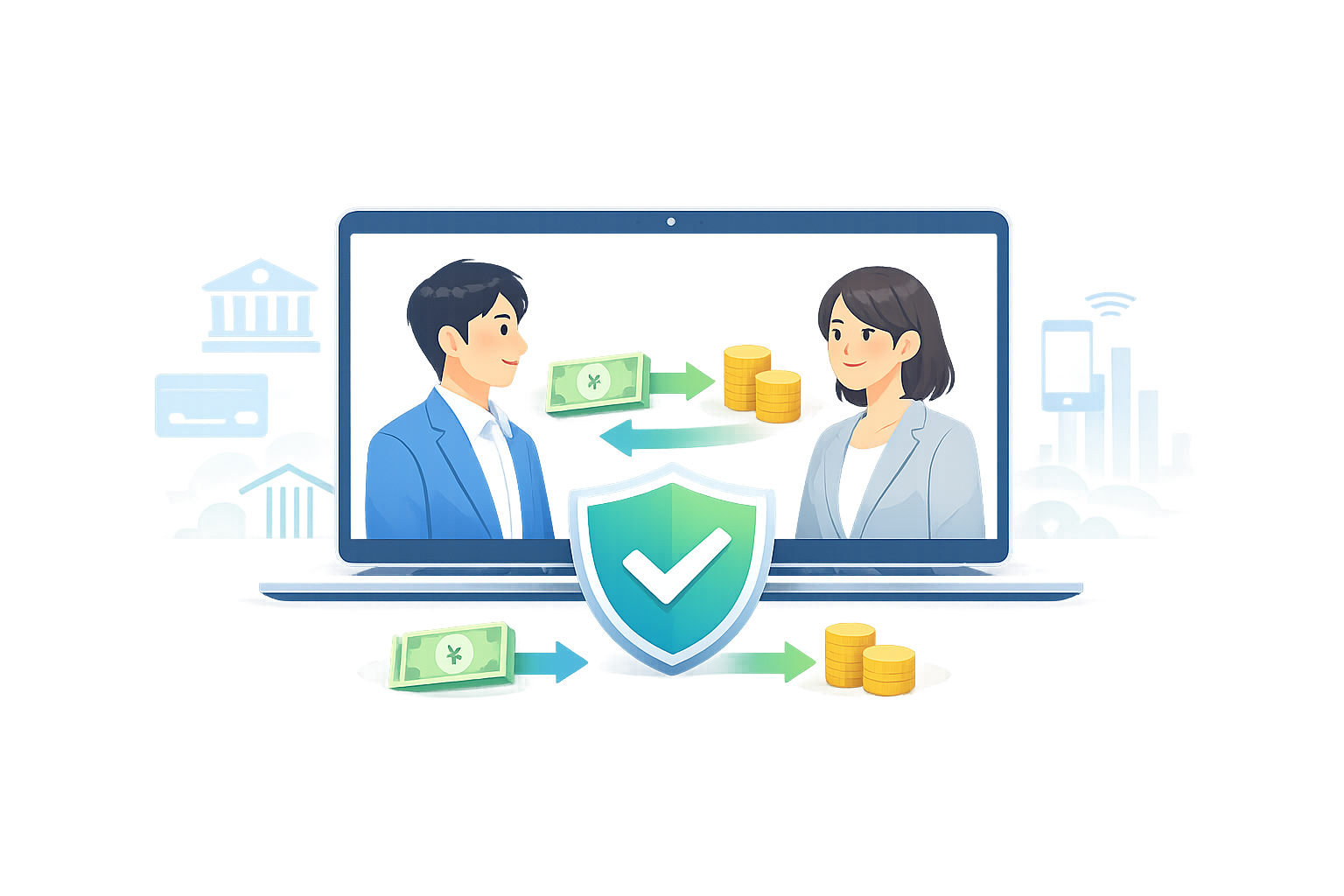 あんしん決済のイメージ